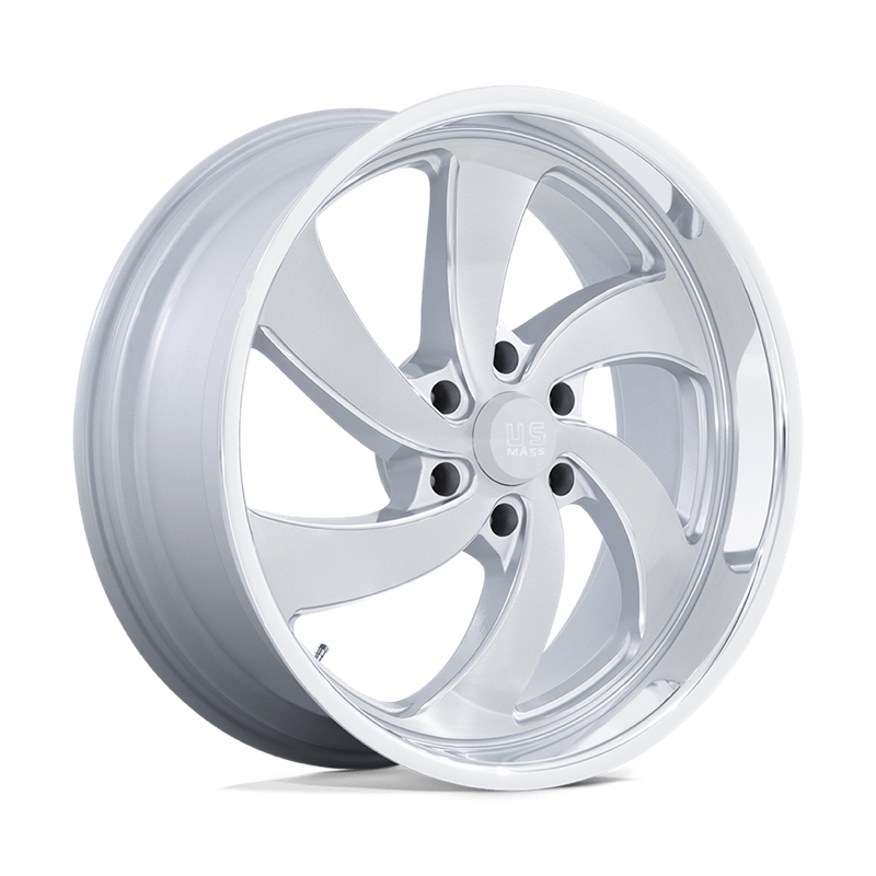 US Mag | U134 DESPERADO 22x10.0 ET25 - SILVER BRUSHED FACE MILLED DIAMOND CUT LIP