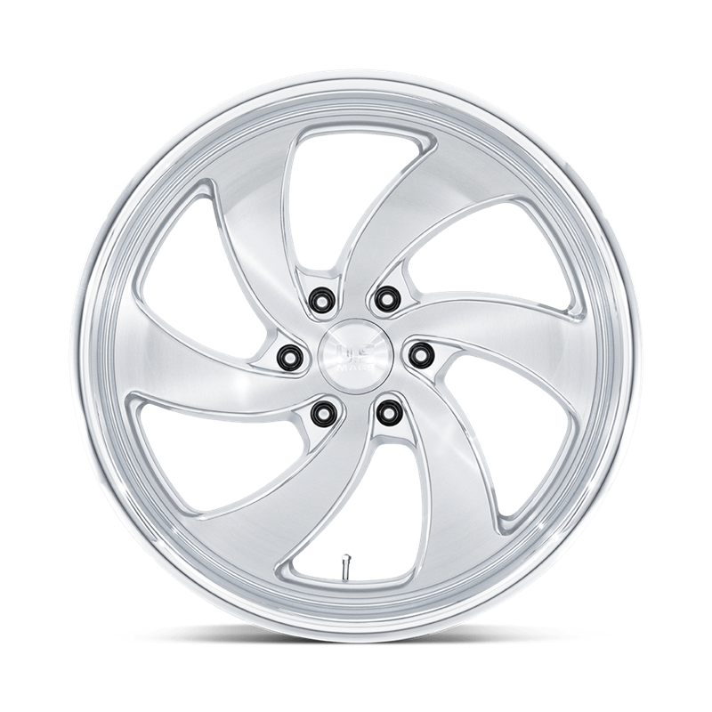 US Mag | U134 DESPERADO 22x10.0 ET25 - SILVER BRUSHED FACE MILLED DIAMOND CUT LIP