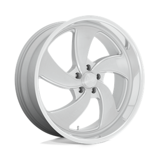 US Mag | U134 DESPERADO 22x8.5 ET1 - SILVER BRUSHED FACE MILLED DIAMOND CUT LIP