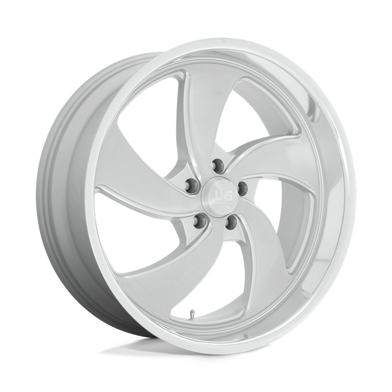 US Mag | U134 DESPERADO 22x8.5 ET1 - SILVER BRUSHED FACE MILLED DIAMOND CUT LIP
