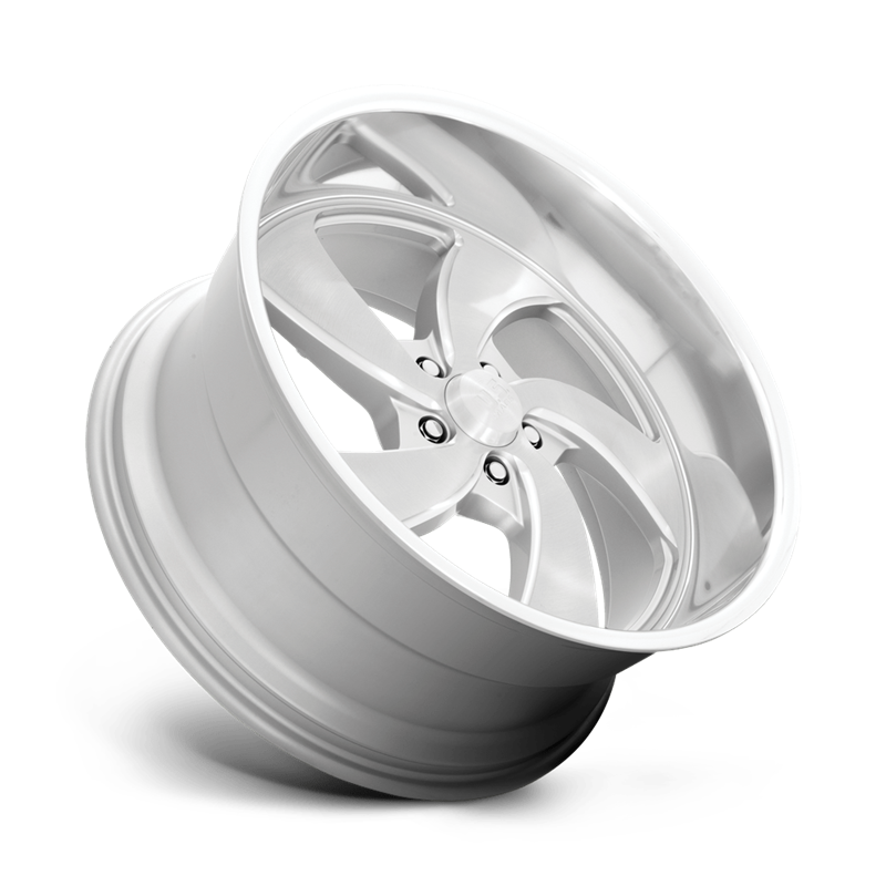 US Mag | U134 DESPERADO 22x8.5 ET1 - SILVER BRUSHED FACE MILLED DIAMOND CUT LIP