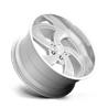 US Mag | U134 DESPERADO 22x8.5 ET1 - SILVER BRUSHED FACE MILLED DIAMOND CUT LIP