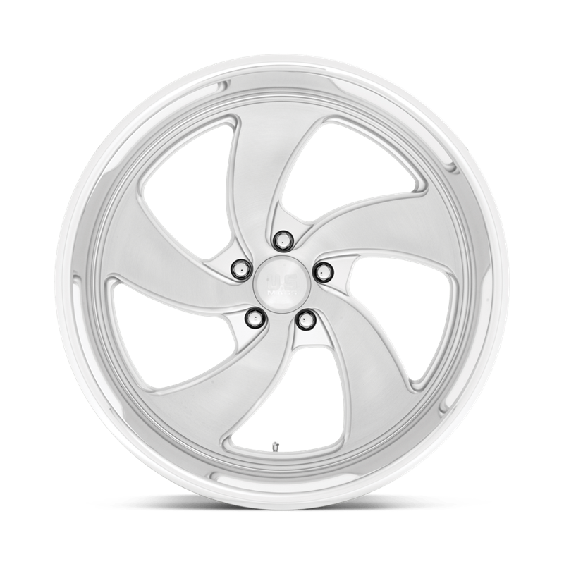 US Mag | U134 DESPERADO 22x8.5 ET1 - SILVER BRUSHED FACE MILLED DIAMOND CUT LIP