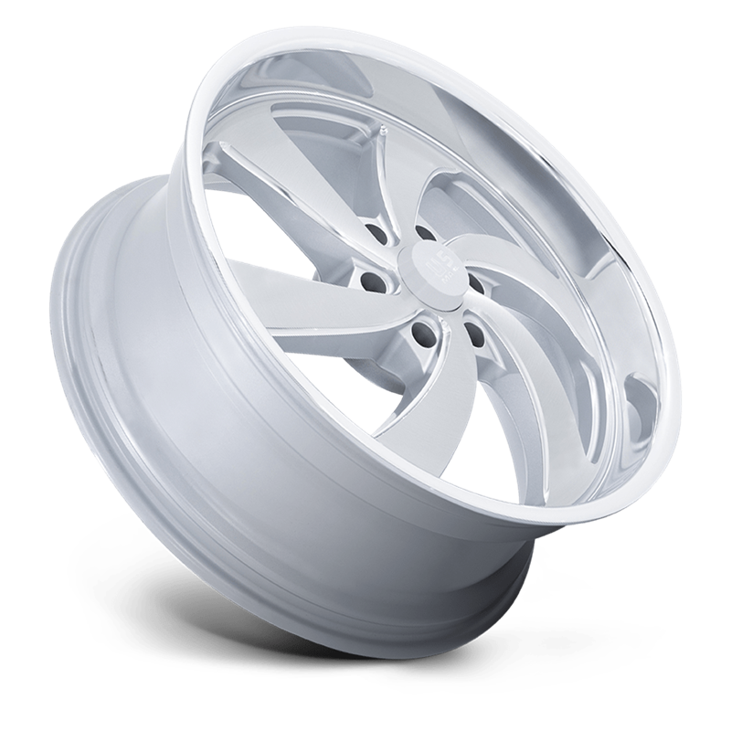 US Mag | U134 DESPERADO 22x9.0 ET25 - SILVER BRUSHED FACE MILLED DIAMOND CUT LIP
