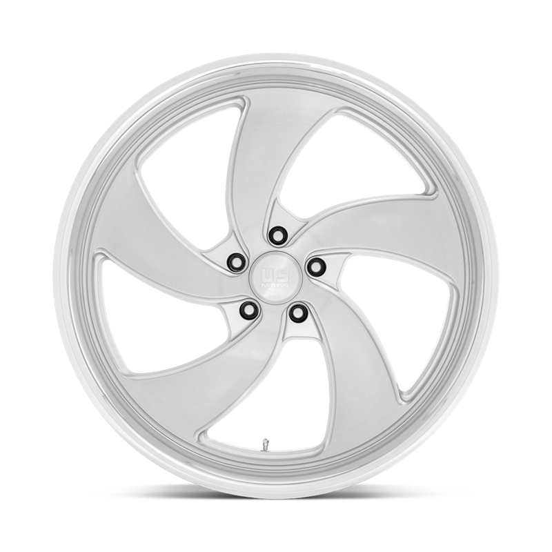 US Mag | U134 DESPERADO 24x9.0 ET1 - SILVER BRUSHED FACE MILLED DIAMOND CUT LIP