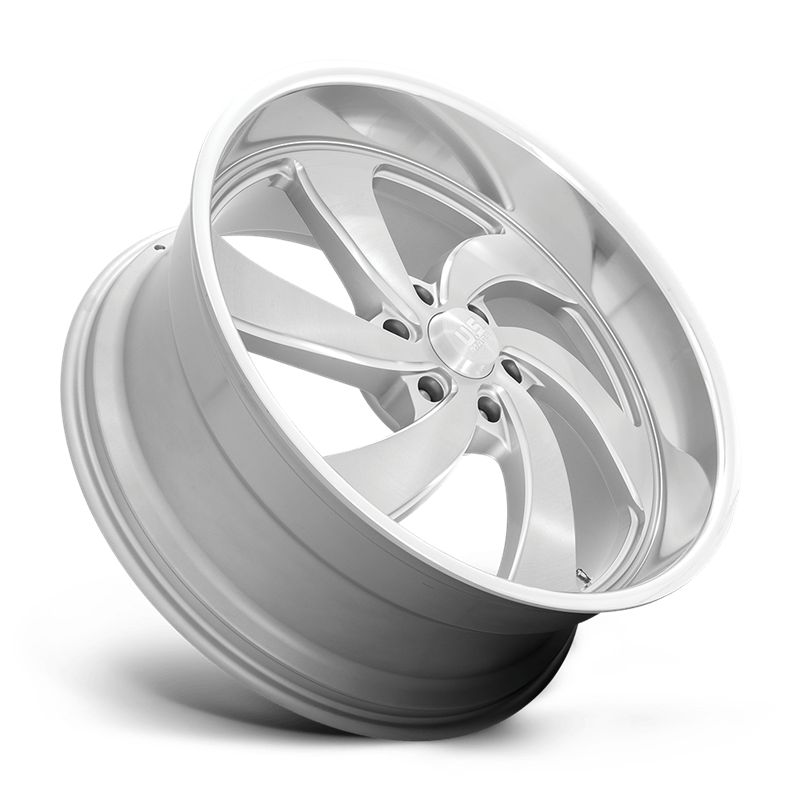 US Mag | U134 DESPERADO 24x9.0 ET25 - SILVER BRUSHED FACE MILLED DIAMOND CUT LIP