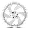 US Mag | U134 DESPERADO 24x9.0 ET25 - SILVER BRUSHED FACE MILLED DIAMOND CUT LIP