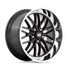 US Mag | U138 SANTA CRUZ 20x8.5 ET6 - GLOSS BLACK W/ DIAMOND CUT LIP