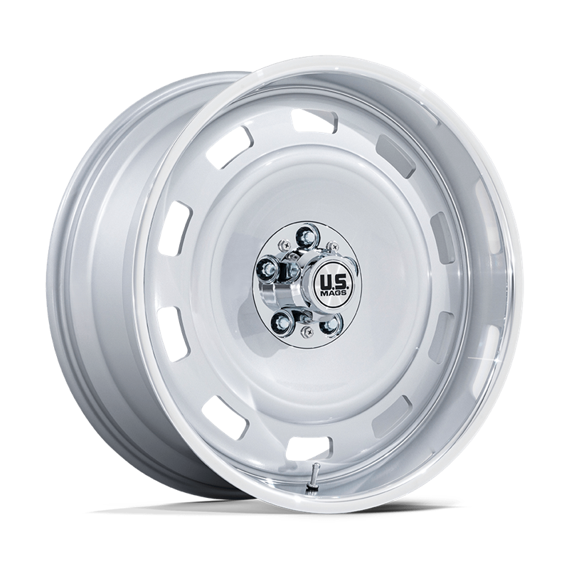 US Mag | UC143 SCOTTSDALE 17x9.0 ET-12 - SILVER W/ DIAMOND CUT LIP
