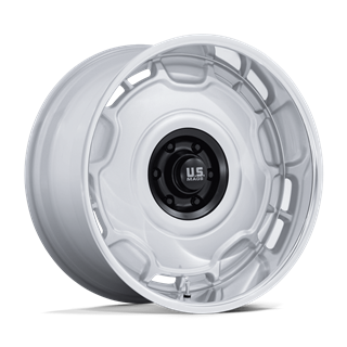 US Mag | UC146 ARLINGTON 22x9.0 ET15 - SILVER MATTE-BLACK CENTER W/ DIAMOND CUT-LIP