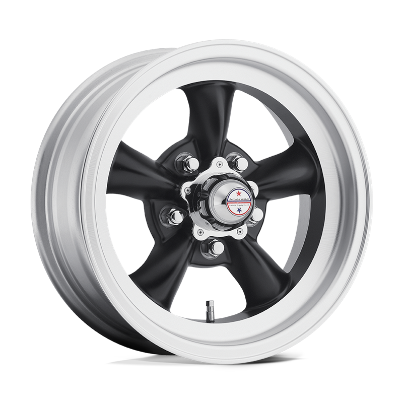 American Racing | VN105 TORQ THRUST D 15x8.5 ET-25 - SATIN BLACK W/ MACHINED LIP