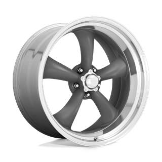 American Racing | VN215 CLASSIC TORQ THRUST II 15x6.0 ET-6 - MAG GRAY W/ MACHINED LIP