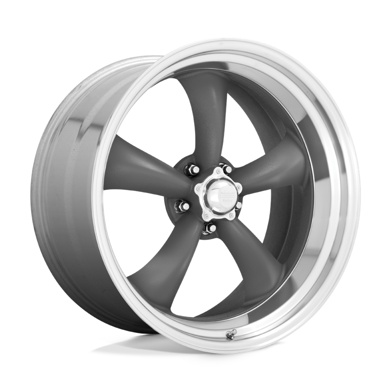 American Racing | VN215 CLASSIC TORQ THRUST II 15x8.0 ET-18 - MAG GRAY W/ MACHINED LIP