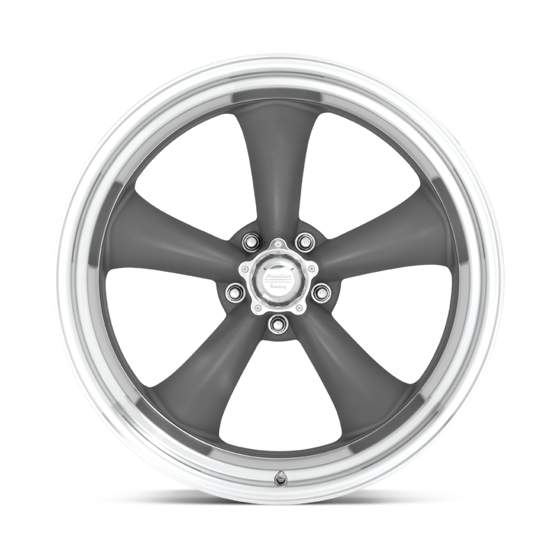 American Racing | VN215 CLASSIC TORQ THRUST II 17x9.5 ET8 - MAG GRAY W/ MACHINED LIP