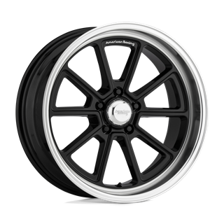 American Racing | VN510 DRAFT 18x8.0 ET0 - GLOSS BLACK W/ DIAMOND CUT LIP
