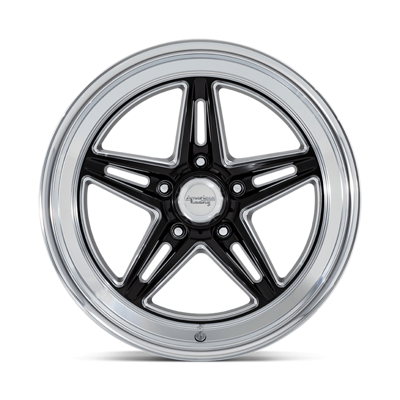 American Racing | VN514 GROOVE 20x10.0 ET6 - GLOSS BLACK W/ DIAMOND CUT LIP