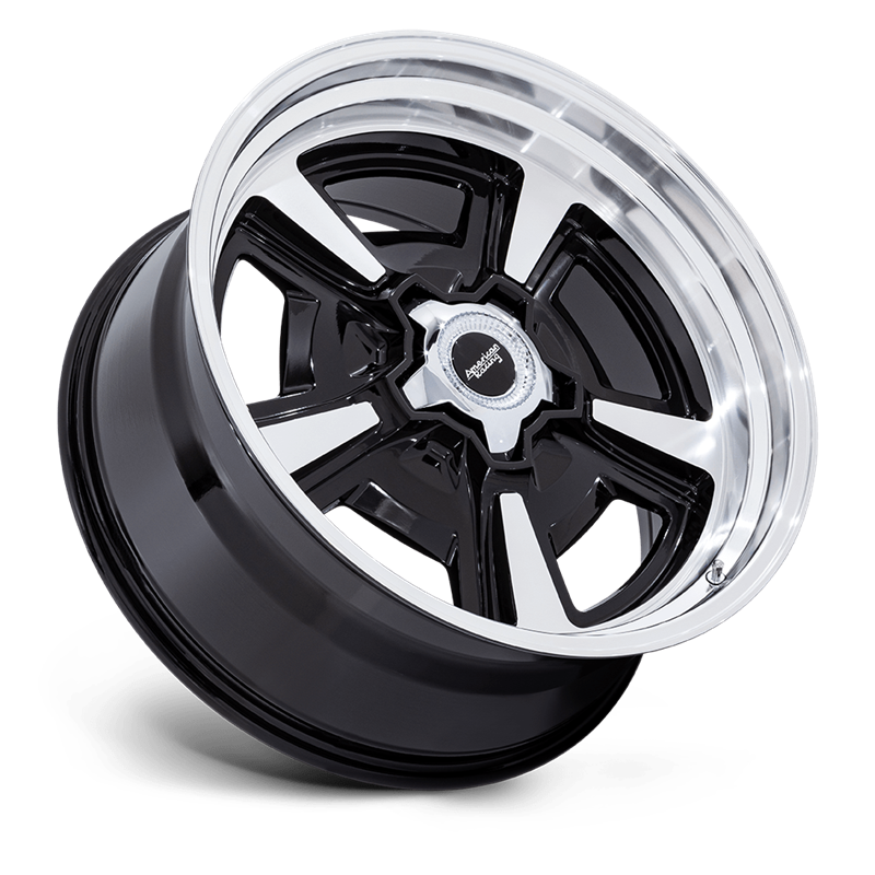 American Racing | VN517 MARAUDER 22x10.0 ET6 - GLOSS BLACK MACHINED W/ DIAMOND CUT LIP