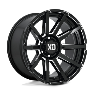 XD Wheels | XD847 OUTBREAK 20x10.0 ET-18 - GLOSS BLACK MILLED