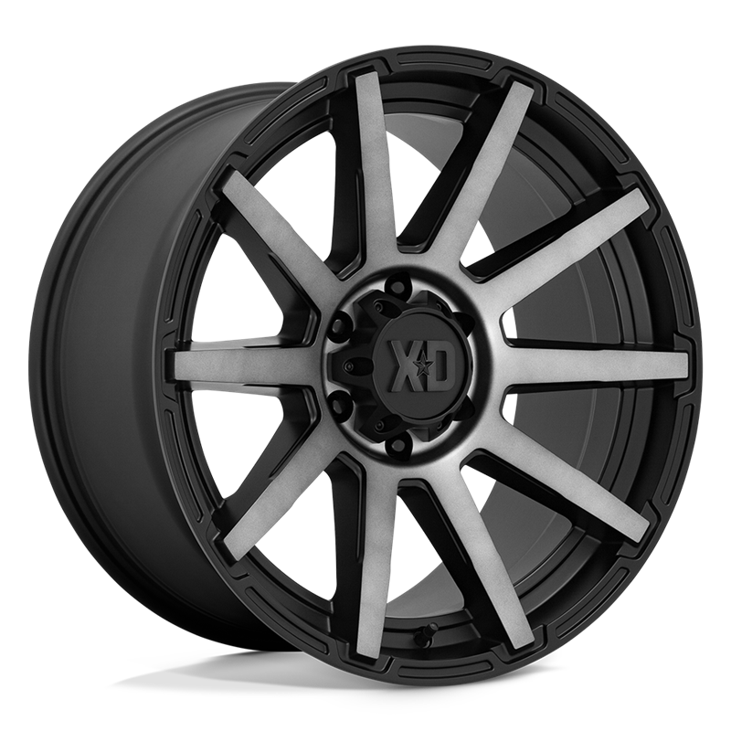 XD Wheels | XD847 OUTBREAK 20x10.0 ET-18 - SATIN BLACK W/ GRAY TINT