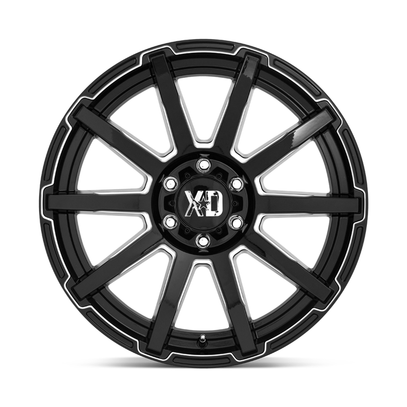 XD Wheels | XD847 OUTBREAK 20x9.0 ET0 - GLOSS BLACK MILLED