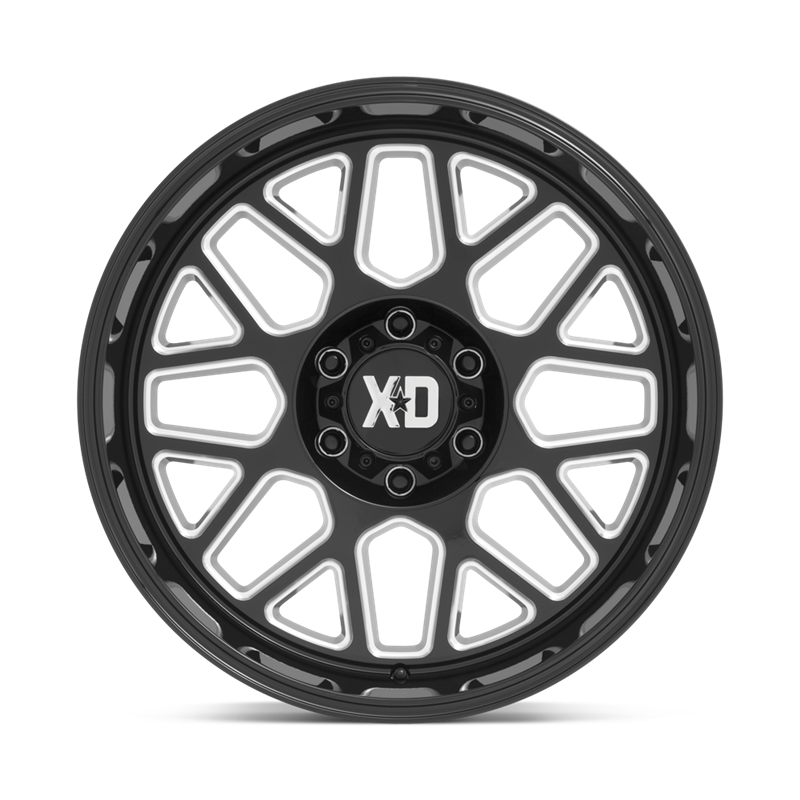 XD Wheels | XD849 GRENADE II 20x9.0 ET0 - GLOSS BLACK MILLED