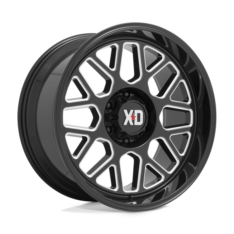 XD Wheels | XD849 GRENADE II 20x9.0 ET18 - GLOSS BLACK MILLED