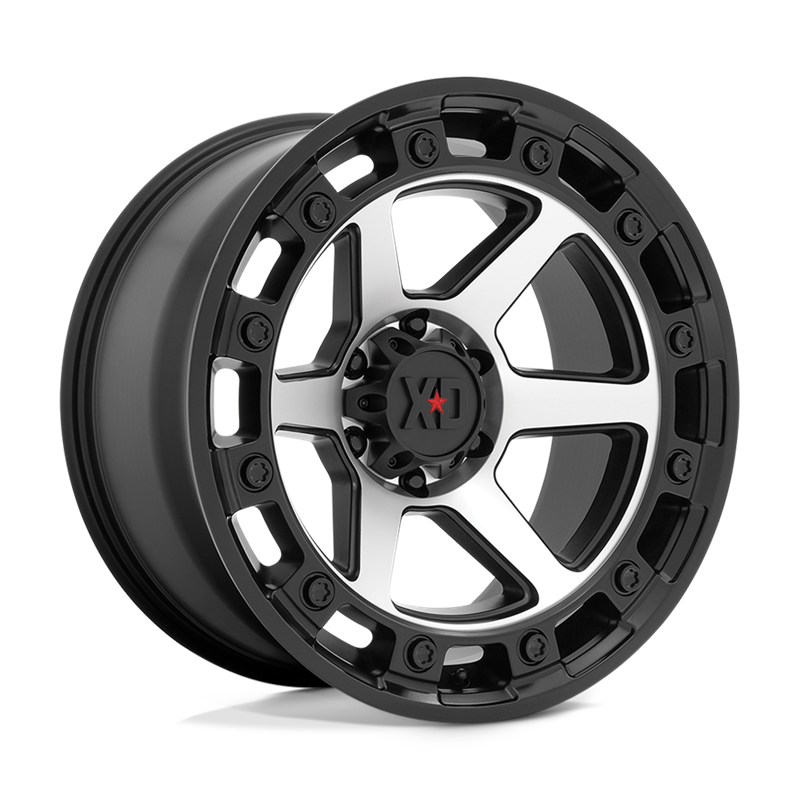 XD Wheels | XD862 RAID 17x9.0 ET0 - SATIN BLACK MACHINED