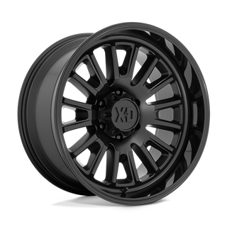 XD Wheels | XD864 ROVER 20x9.0 ET18 - SATIN BLACK W/ GLOSS BLACK LIP