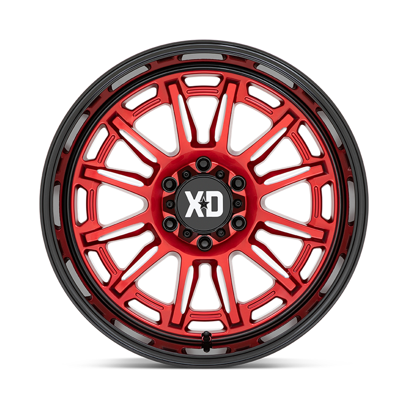 XD Wheels | XD865 PHOENIX 20x10.0 ET-18 - CANDY RED MILLED W/ BLACK LIP