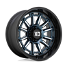 XD Wheels | XD865 PHOENIX 20x9.0 ET0 - METALLIC BLUE MILLED W/ BLACK LIP