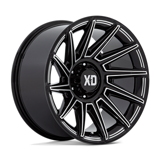 XD Wheels | XD867 SPECTER 20x10.0 ET-18 - GLOSS BLACK MILLED