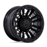XD Wheels | XD870 BOMBER 20x10.0 ET-18 - MATTE BLACK W/ GLOSS BLACK RING