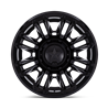 XD Wheels | XD870 BOMBER 20x10.0 ET-18 - MATTE BLACK W/ GLOSS BLACK RING