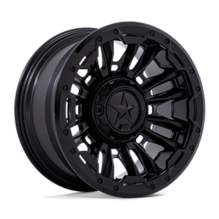 XD Wheels | XD870 BOMBER 20x9.0 ET1 - MATTE BLACK W/ GLOSS BLACK RING