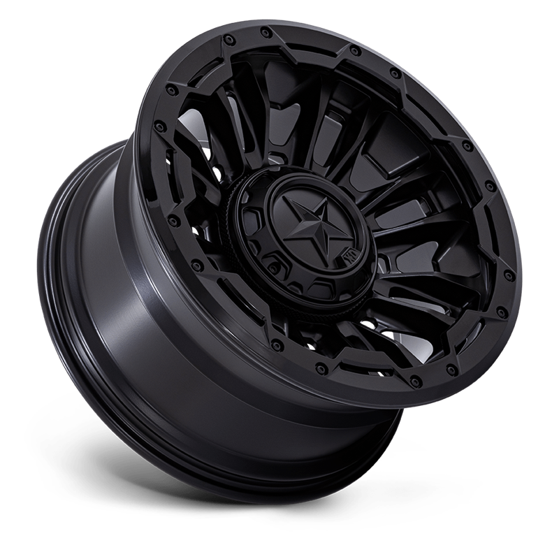 XD Wheels | XD870 BOMBER 20x9.0 ET1 - MATTE BLACK W/ GLOSS BLACK RING