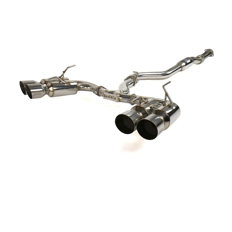 Invidia | Gemini Quad SS Cat-Back Exhaust - WRX / STI Hatchback 08-14 Invidia Cat-Back Exhausts