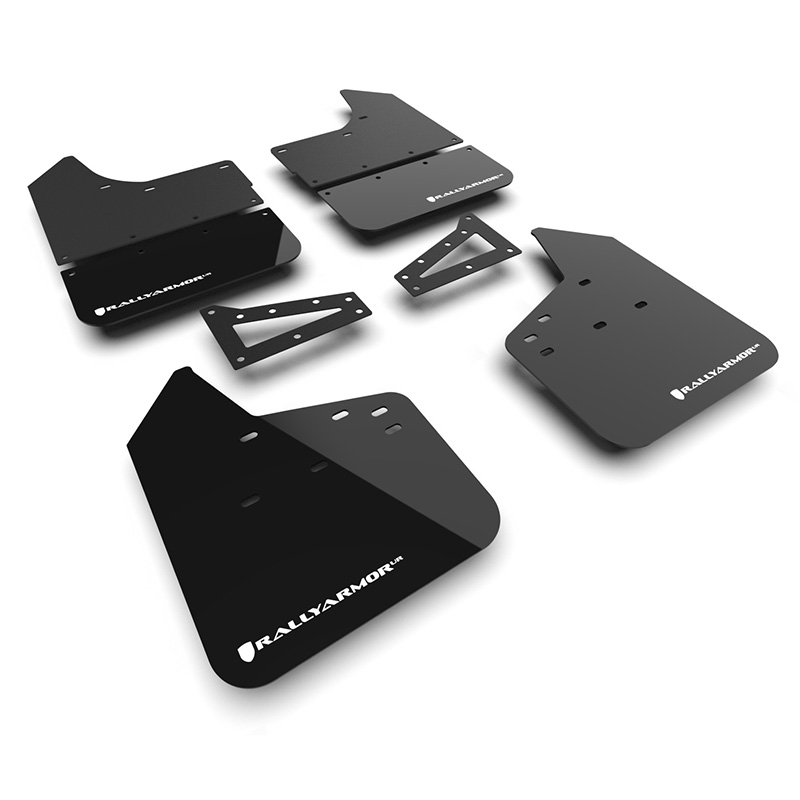 RallyArmor | Black UR Mud Flap Logo Blanc - Colorado ZR2 2023-2025