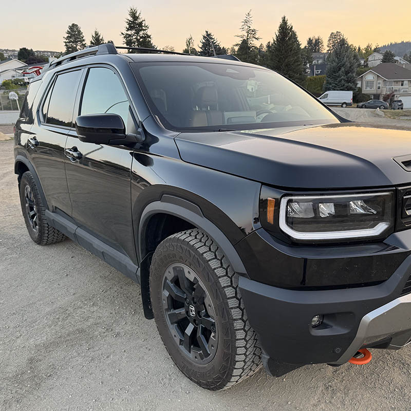 RallyArmor | Black UR Mud Flap Logo Orange - Passport 2026