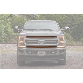 Morimoto | XBG LED DRL Grille Inserts (Amber DRL / Set) - F-250 / F-350 Super Duty Platinum 2020-2022 Morimoto Grilles