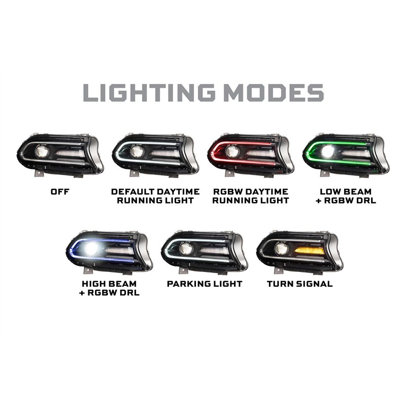 Morimoto | XRGB LED Headlights (Set) - Charger 2015-2023 Morimoto Headlights