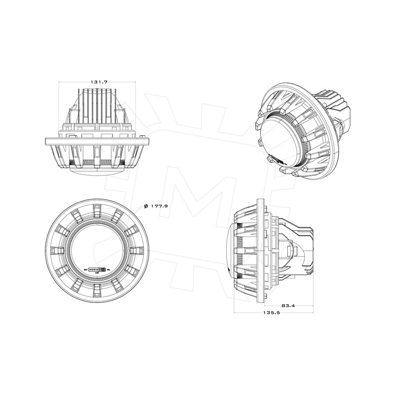 Morimoto | Super7 Headlights (Set) - Wrangler (JK) 2007-2018 Morimoto Phares avant