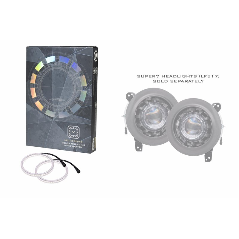 Morimoto | Super7 RGBW Halo System: Jeep JL/JT (18-24)