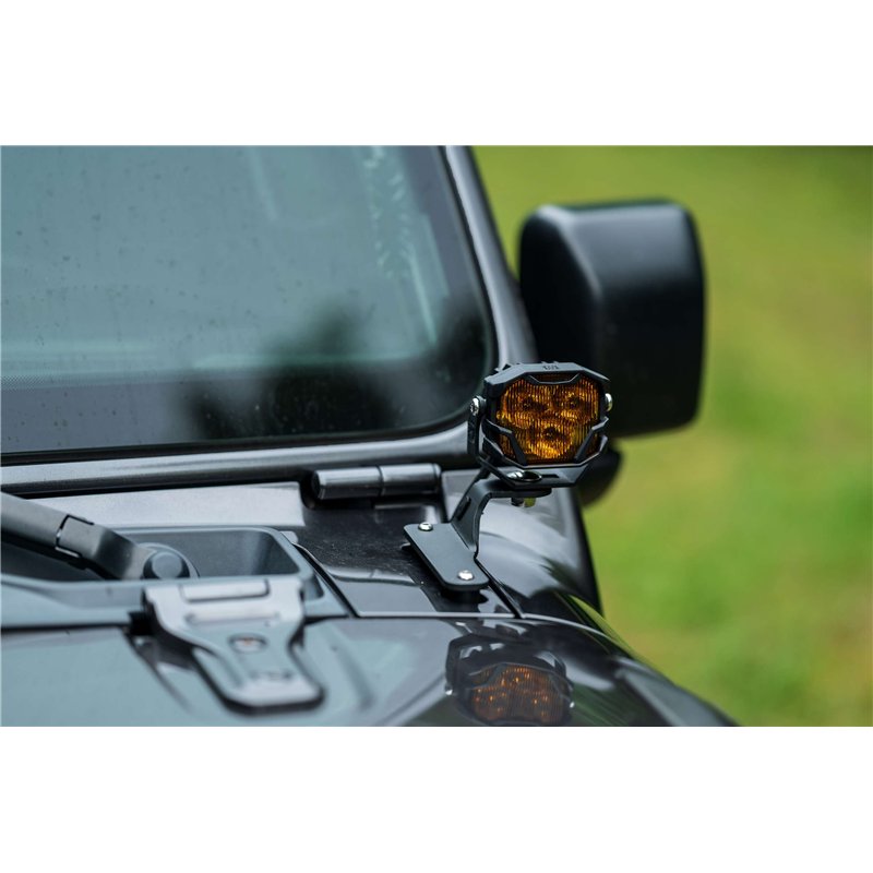 Morimoto | Morimoto 4Banger 2.0 NCS LED Pods (SAE Wide / Yellow / Set)