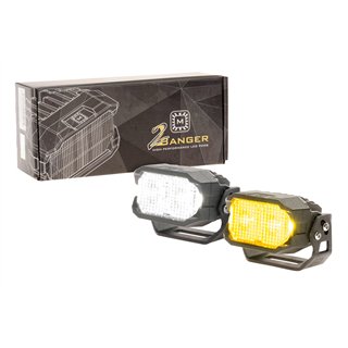 Morimoto | Morimoto 2Banger HXB LED Pods (Flood / Yellow / Set)
