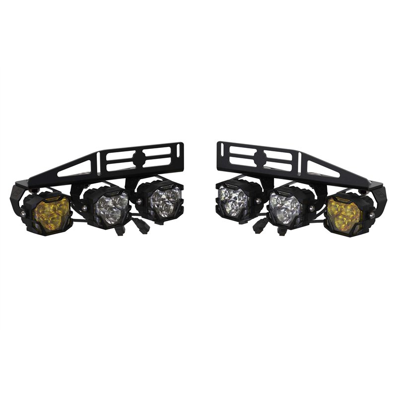 Morimoto | Morimoto 4Banger Triple Fog Kit: Raptor (17-20 / Brackets Only / Set)