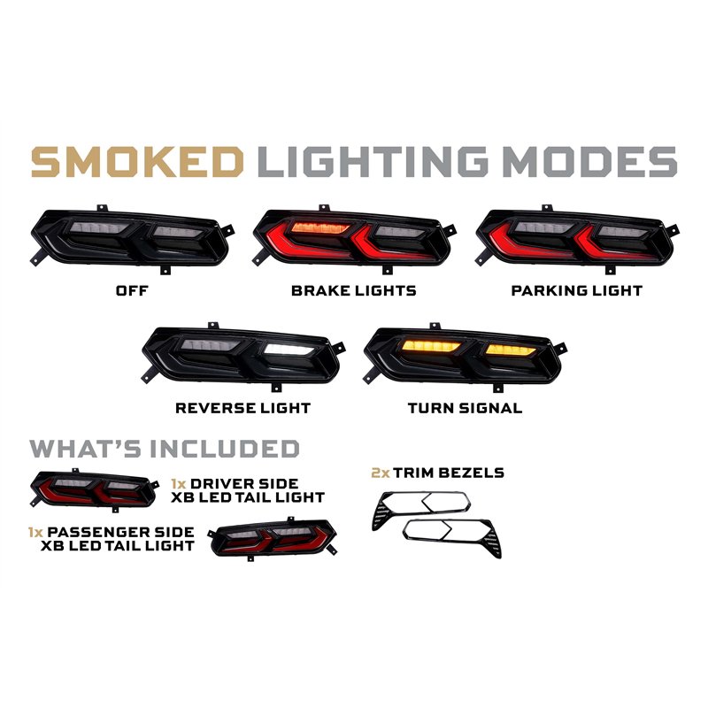 Morimoto | XB LED Tail Lights (Smoked Lens / Set) - Corvette C7 2014-2019 Morimoto Tail Lights