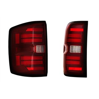 Morimoto | XB LED Tail Lights (Red Lens / Set) - Silverado 1500 / 2500 HD / 3500 HD / Sierra 3500 HD Dually 2014-2019 Morimot...