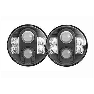 Pro Comp | Headlights 7" Round LED Hi/Lo - CJ-5 / CJ-7 / CJ-8 / Wrangler LJ / TJ / JK 1955-2018 Pro Comp Headlights