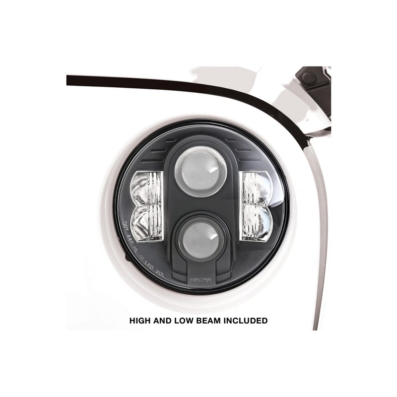 Pro Comp | Headlights 7" Round LED Hi/Lo - CJ-5 / CJ-7 / CJ-8 / Wrangler LJ / TJ / JK 1955-2018 Pro Comp Headlights