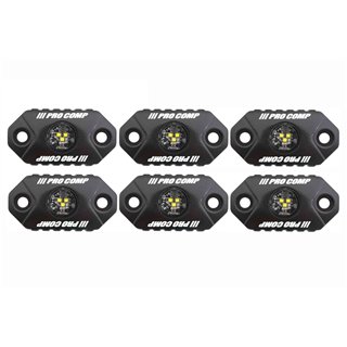 Morimoto | Pro Comp Universal Rock Light Kit: White (6 Pc)